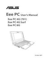 Asus Eee PC 4G Surf User manual