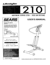 Sears Lifestyler ST210 User manual