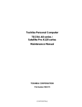 Toshiba satellite pro a120 User manual