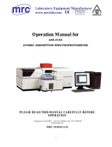 MRC AAS210 User manual