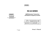 Ranger Communications RCI 63FFC1 Owner's manual