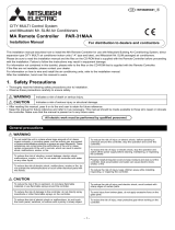 Mitsubishi Electric Mr.Slim PAR-30MAA Installation guide