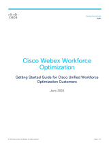 Cisco Webex Workforce Optimization Quick start guide