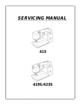 JANOME 415 Servicing Manual