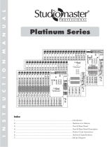 Studiomaster Platinum 12Fx User manual