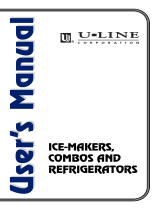 U-Line ICE-MAKER/REFRIGERATOR User manual