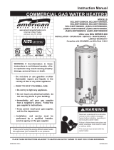 American Water Heater BCL380T1806NOX User manual