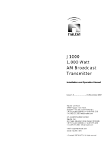 Nautel J1000 Installation guide