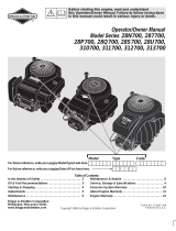 Briggs & Stratton 311700 Series User manual