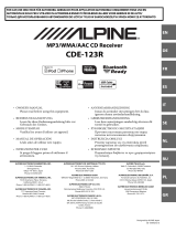 Alpine CDE-123 Owner's manual