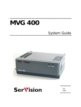 SerVision MVG 400 User guide