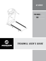 Horizon Fitness T95 User manual