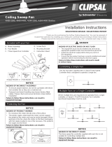 Clipsal Ceiling Sweep Fan Operating instructions