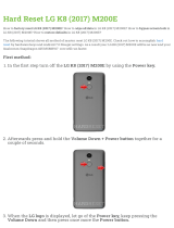LG K8 (2017) M200E User manual