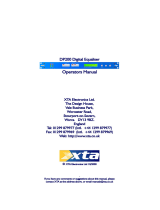 XTA DP200 User manual