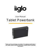 Iiglo Tablet Powerbank User manual