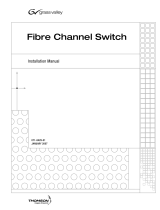 GRASS VALLEY Fibre Channel Switch Installation guide
