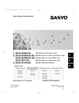 Sanyo RCS-SH1UA User manual