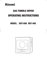 Rinnai RDT-400 Operating Instructions Manual