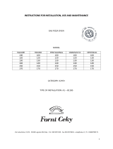 Forni Ceky ROUND 100 Instructions For Installation, Use And Maintenance Manual