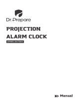 Dr Prepare Projection Alarm Clock User manual
