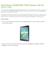 Samsung T819 Galaxy Tab S2 VE 9.7 LTE User manual