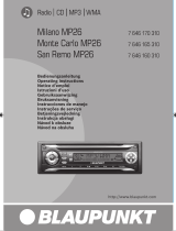 Blaupunkt MONTE CARLO MP26 Operating Instructions Manual