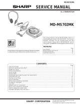 Sharp MD-MS702MK User manual