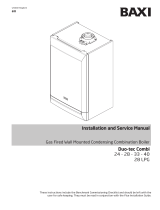 Baxi Duo-tec 2 Combi 24 GA Installation & Servicing Instructions Manual