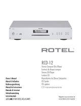 Rotel RCD-12 Owner's manual