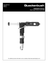 Cooper Tools Quackenbush 158QGDAV Owner's manual