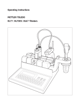 Mettler Toledo DL70ES Operating Instructions Manual