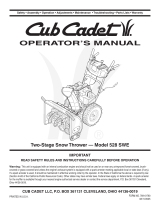 Cub Cadet 528 SWE User manual