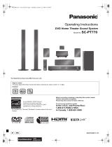 Panasonic SC-PT770 User manual