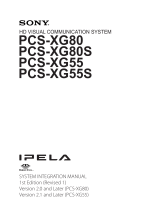 Sony Ipela PCS-XG80S Integration Manual