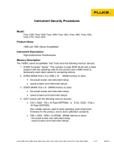 Fluke ScopeMeter 215C Security Procedures