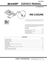 Sharp MD-S301MK User manual