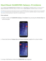 Samsung Galaxy J3 Achieve User manual