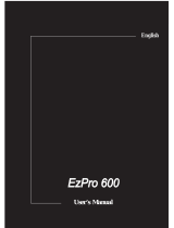 Optoma EzPro 600 User manual