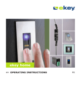 eKey Fingerscan Access Control System Operating instructions