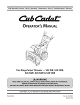 Cub Cadet 526 SWE User manual