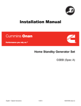 CUMMINS GSBB (Spec A) Installation guide