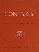 Zeiss Ikon Contax IIa Color Dial User guide