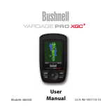 Bushnell 368350 XGC Plus Golf Rangefinder User manual