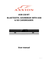 Axxion ASB-210 BT Owner's manual