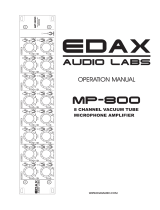 Edax Audio Labs MP-800 Operating instructions