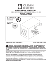 CLEAN BURN CB-2800 User manual