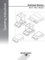 Mettler Toledo AT Balances Operating instructions