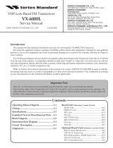 Vertex Standard VX-6000L User manual
