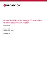 Broadcom Emulex OneCommand Manager Command Line Interface for LightPulse Adapters User guide